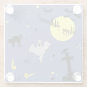 Happy Halloween Glasuntersetzer (Rückseite)