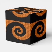 Happy Halloween Glitzer Skull Cube Gefallen Box Geschenkschachtel (Rückseite)