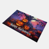 Happy Halloween Glows Pumpkins Fußmatte (Schrägansicht)