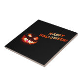 HAPPY HALLOWEEN - Glühender Jack-O-Lantern Fliese (Seite)