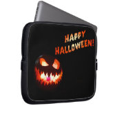 HAPPY HALLOWEEN - Glühender Jack-O-Lantern Laptopschutzhülle (Vorne Rechts)
