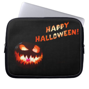 HAPPY HALLOWEEN - Glühender Jack-O-Lantern Laptopschutzhülle