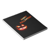 HAPPY HALLOWEEN - Glühender Jack-O-Lantern Notizblock (angewinkelt)