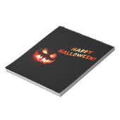 HAPPY HALLOWEEN - Glühender Jack-O-Lantern Notizblock (Rotiert)