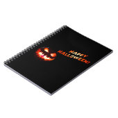 HAPPY HALLOWEEN - Glühender Jack-O-Lantern Notizblock (Linke Seite)