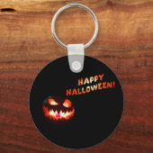 HAPPY HALLOWEEN - Glühender Jack-O-Lantern Schlüsselanhänger (Vorderseite)