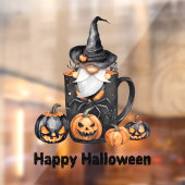Happy Halloween Gnome Window Cling Fensteraufkleber (Blatt 2)