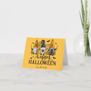 Happy Halloween Gnomes Feiertagskarte