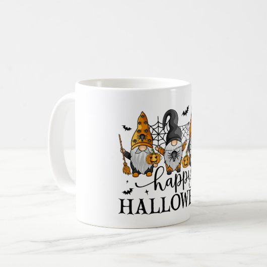 Happy Halloween Gnomes Kaffeetasse (Vorderseite Links)