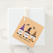 Happy Halloween Gnomes Lila Orange Geschenkanhänger (Beispiel)