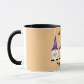 Happy Halloween Gnomes Lila Orange Tasse (Links)
