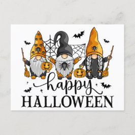Happy Halloween Gnomes Postkarte
