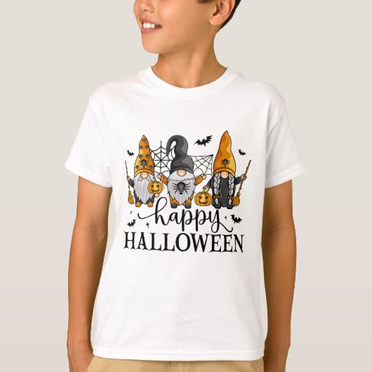 Happy Halloween Gnomes T-Shirt (Vorderseite)