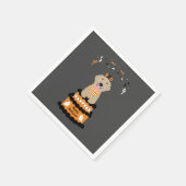 Happy Halloween Golden Retriever Spooky Ghost Boo Serviette (Ecke)