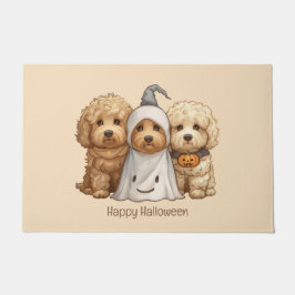 Happy Halloween Goldendoodle Hunde Fußmatte