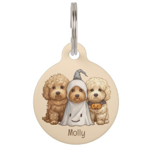 Happy Halloween Goldendoodle Hunde Haustiermarke