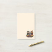 Happy Halloween Goldendoodle Hunde Post-it Klebezettel (Auf Schreibtisch)