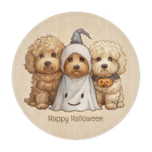 Happy Halloween Goldendoodle Hunde Schneidebrett