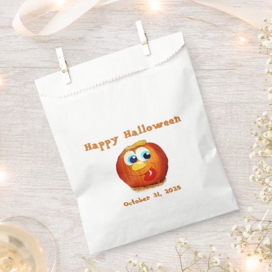 Happy Halloween goofy Jack-O-Lantern Geschenktütchen (Ausgeschnitten)