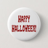 Happy Halloween Gore Text Button (Vorderseite)