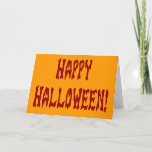 Happy Halloween Gore Text Karte