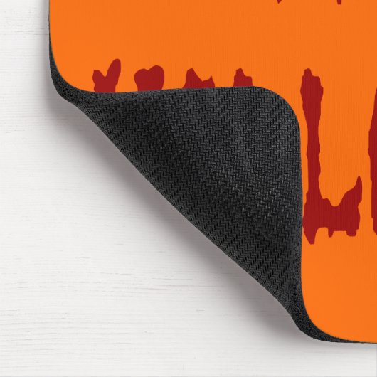 Happy Halloween Gore Text Mousepad (Ecke)