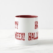 Happy Halloween Gore Text Tasse (Zentrum)
