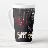 Happy Halloween - Gothic Dark Celebration Milchtasse (Linke Ecke)