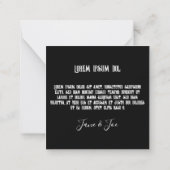 Happy Halloween - Gothic Dark Celebration Mitteilungskarte (Rückseite)