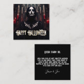 Happy Halloween - Gothic Dark Celebration Mitteilungskarte (Vorne/Hinten)