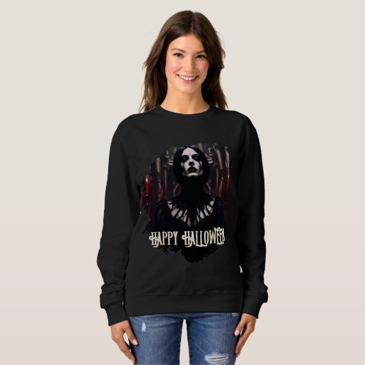Happy Halloween - Gothic Dark Celebration Sweatshirt (Vorne ganz)