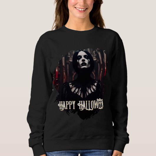 Happy Halloween - Gothic Dark Celebration Sweatshirt (Vorderseite)