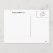 Happy Halloween Gothic The Raven Feiertagspostkarte (Rückseite)
