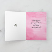 Happy Halloween Grandtochter Ghost Pinkoween Karte (Innenseite)