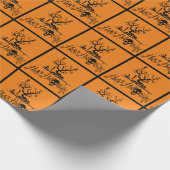 Happy Halloween Grave Yard Geschenkpapier (Ecke)
