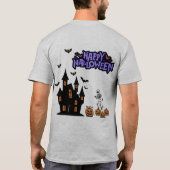 Happy Halloween grey T-Shirt (Rückseite)