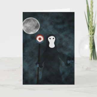 Happy Halloween Grim Sensenmann Night Moon Karte