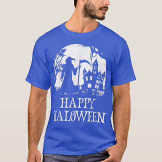 Happy Halloween Grim Sensenmann Spuk House Kids & T-Shirt