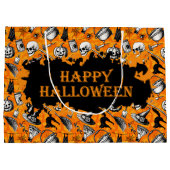 Happy Halloween Große Geschenktüte (Rückseite)