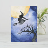 Happy Halloween Grußhewitze Karte (Stehend Vorderseite)