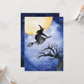 Happy Halloween Grußhewitze Karte (Vorderseite/Rückseite Beispiel)