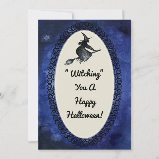 Happy Halloween Grußhewitze Karte (Rückseite)