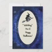 Happy Halloween Grußhewitze Karte (Rückseite)