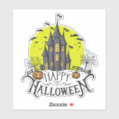 happy Halloween, Halloween party, funny Halloween  Aufkleber (Blatt)