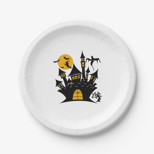 happy Halloween, Halloween party, funny Halloween  Pappteller (Vorderseite)