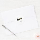 happy Halloween, Halloween party, funny Halloween Runder Aufkleber (Umschlag)