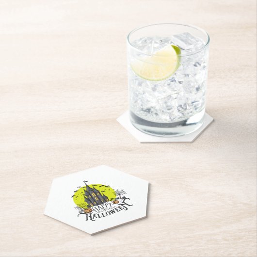 happy Halloween, Halloween party, funny Halloween Untersetzer (Vor Ort)