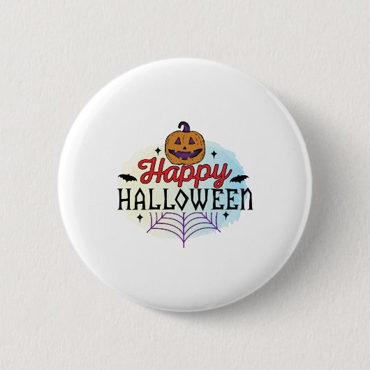 Happy Halloween, Halloween, Scary, Costume Button (Vorderseite)