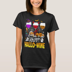 Happy Halloween Hallowine Wine T-Shirt