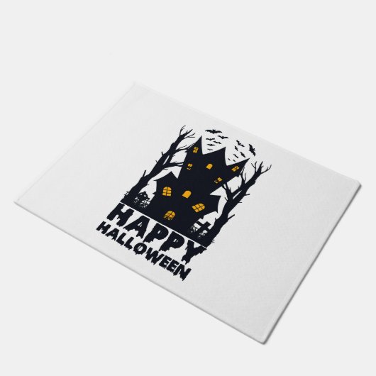 Happy Halloween Happy Halloween Fußmatte (Schrägansicht)